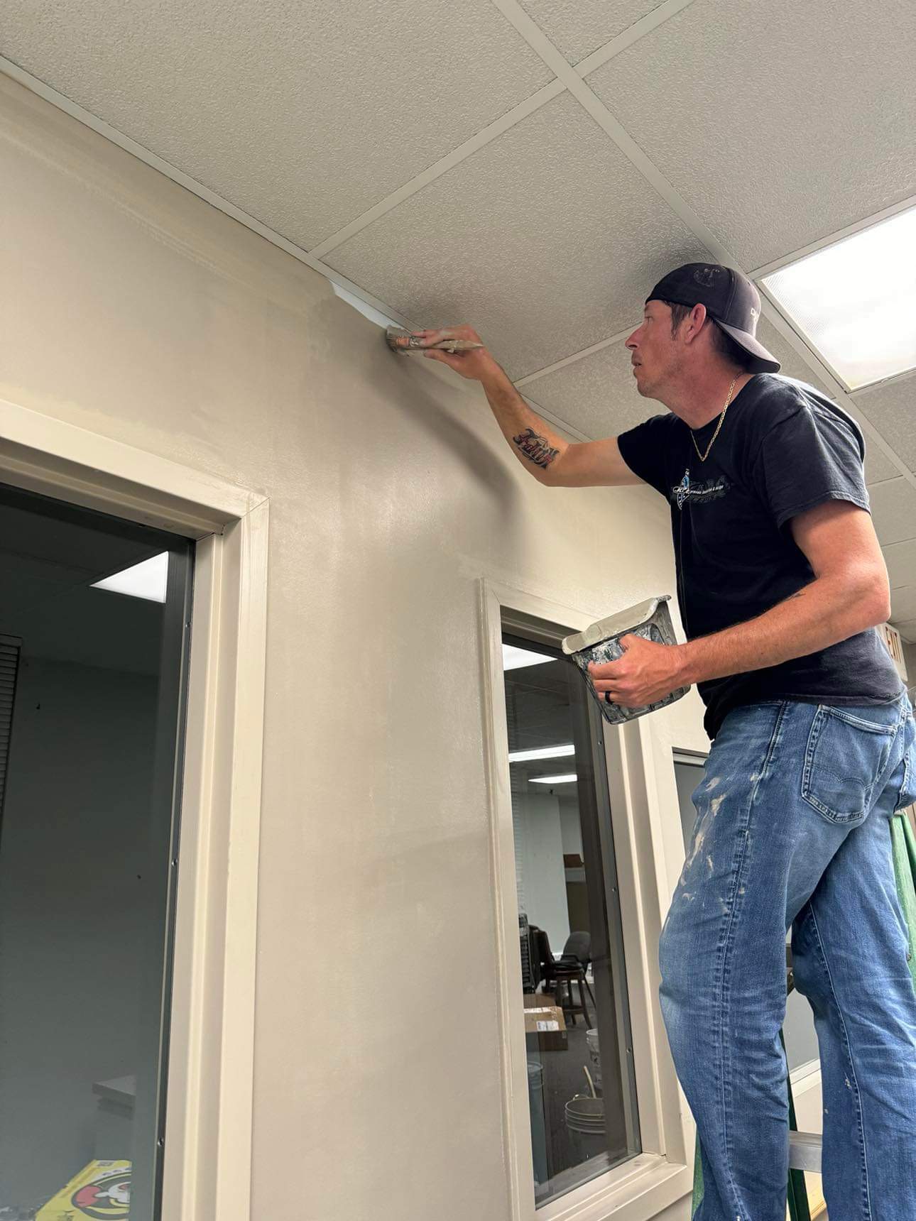 Commercial painting, Residential painting, trims, floor boards and more. All your painting need by our skilled team