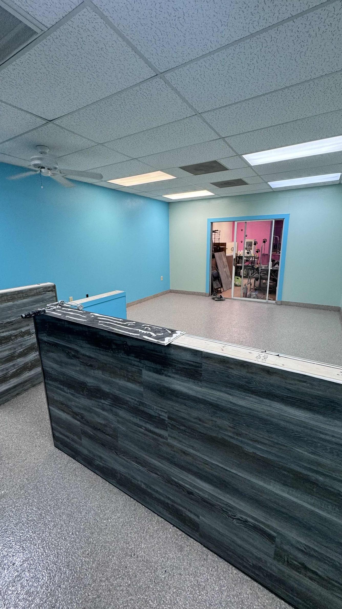 Finished painting and epoxy flooring