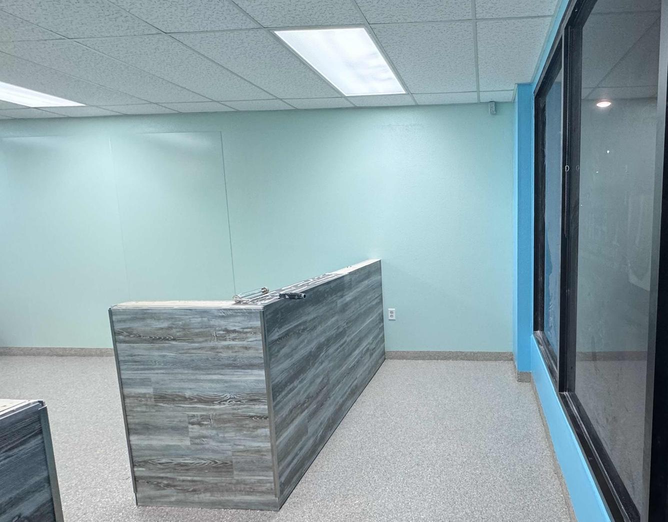 Finished painting and epoxy flooring