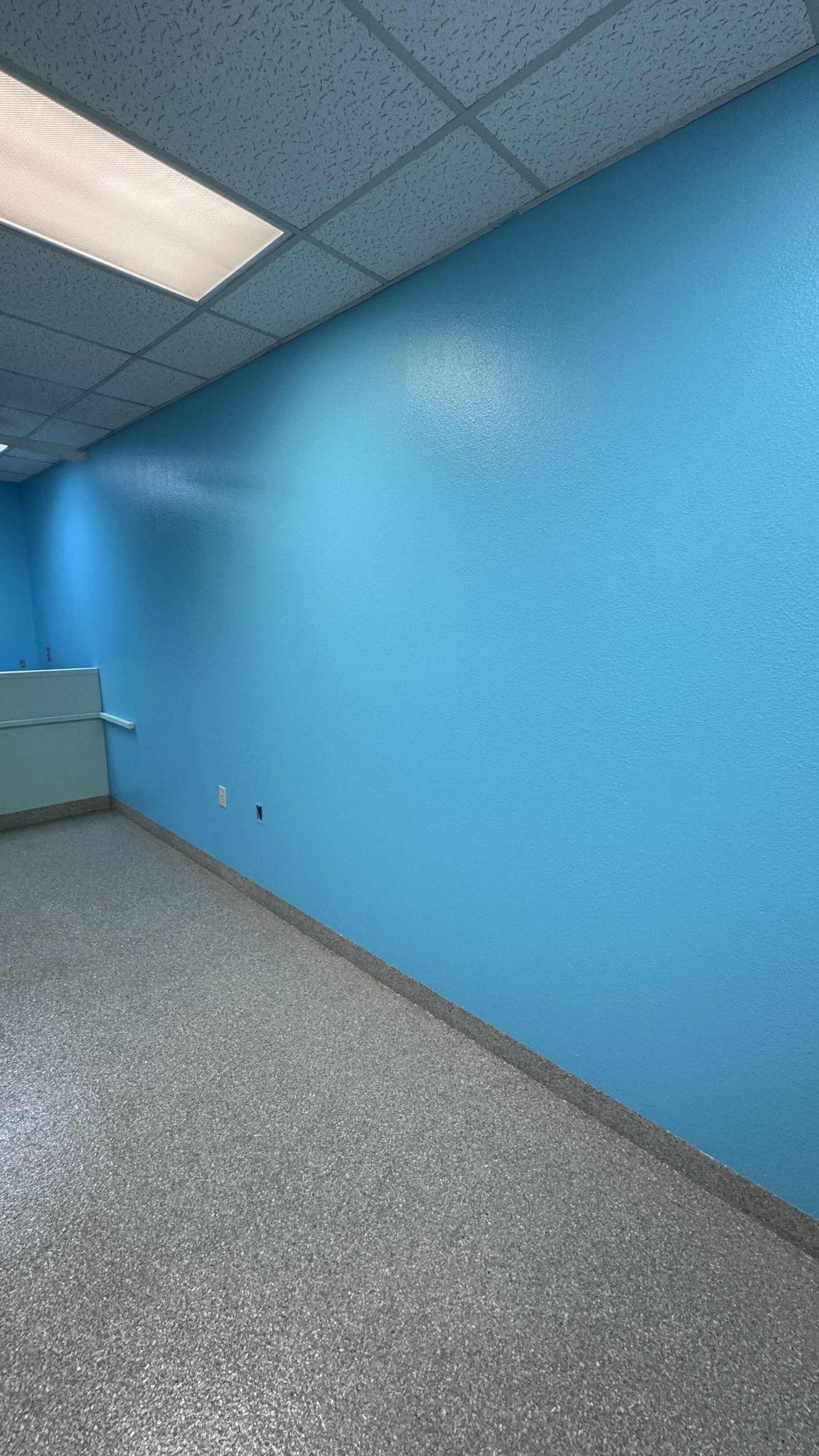 Finished painting and epoxy flooring