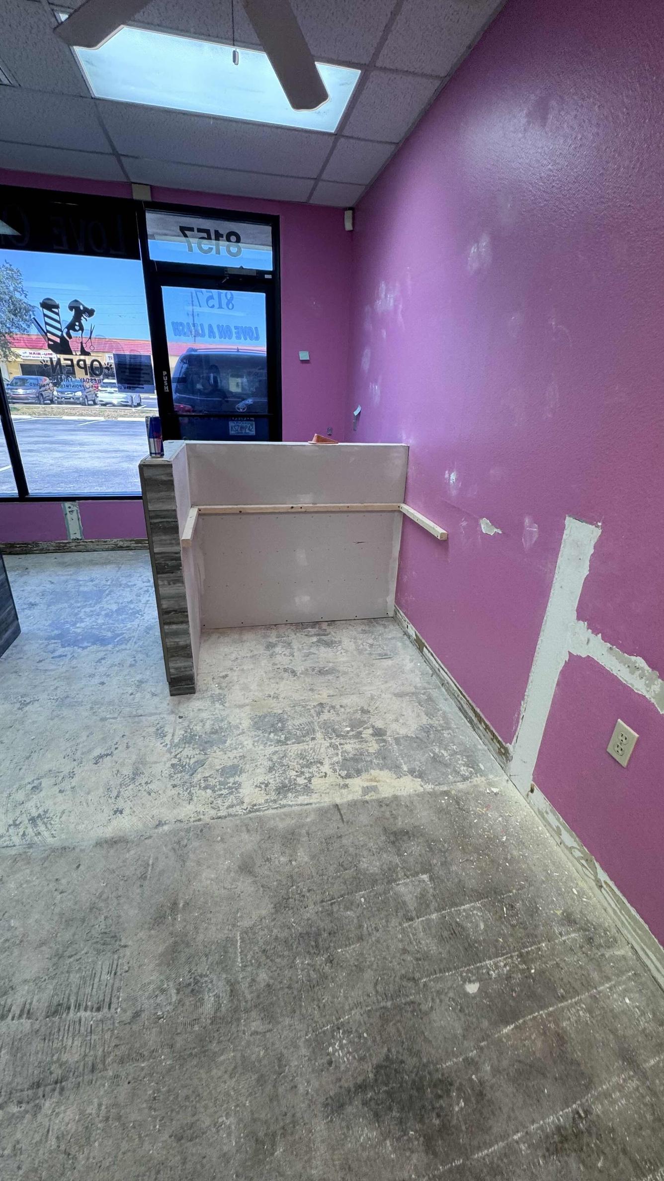 Preparing floors for Epoxy Flooring and Walls for Painting