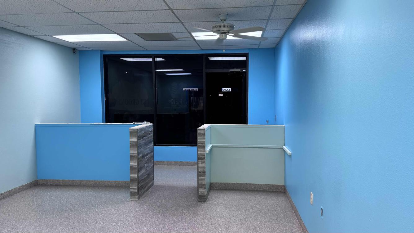 Finished painting and epoxy flooring