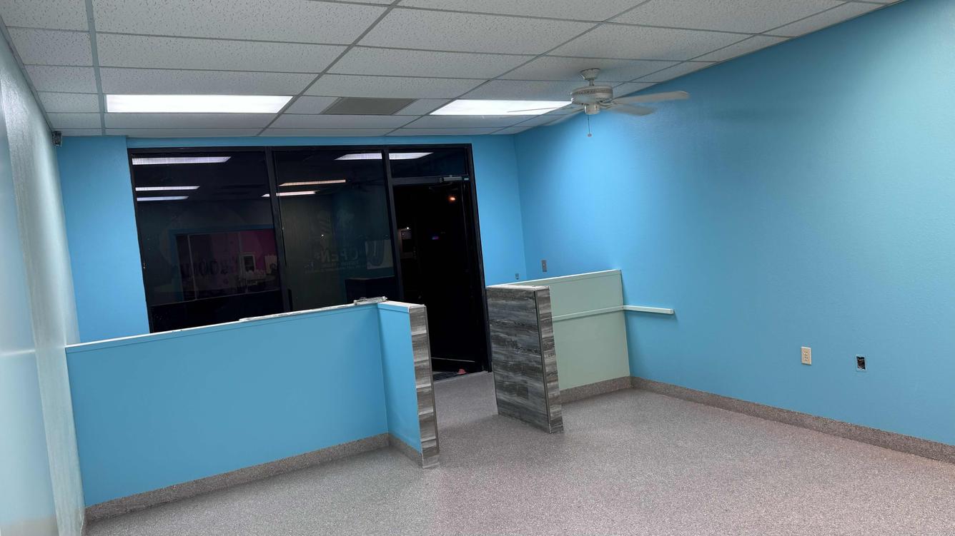 Finished painting and epoxy flooring