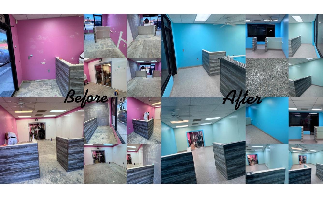 Before After Painting and Flooring