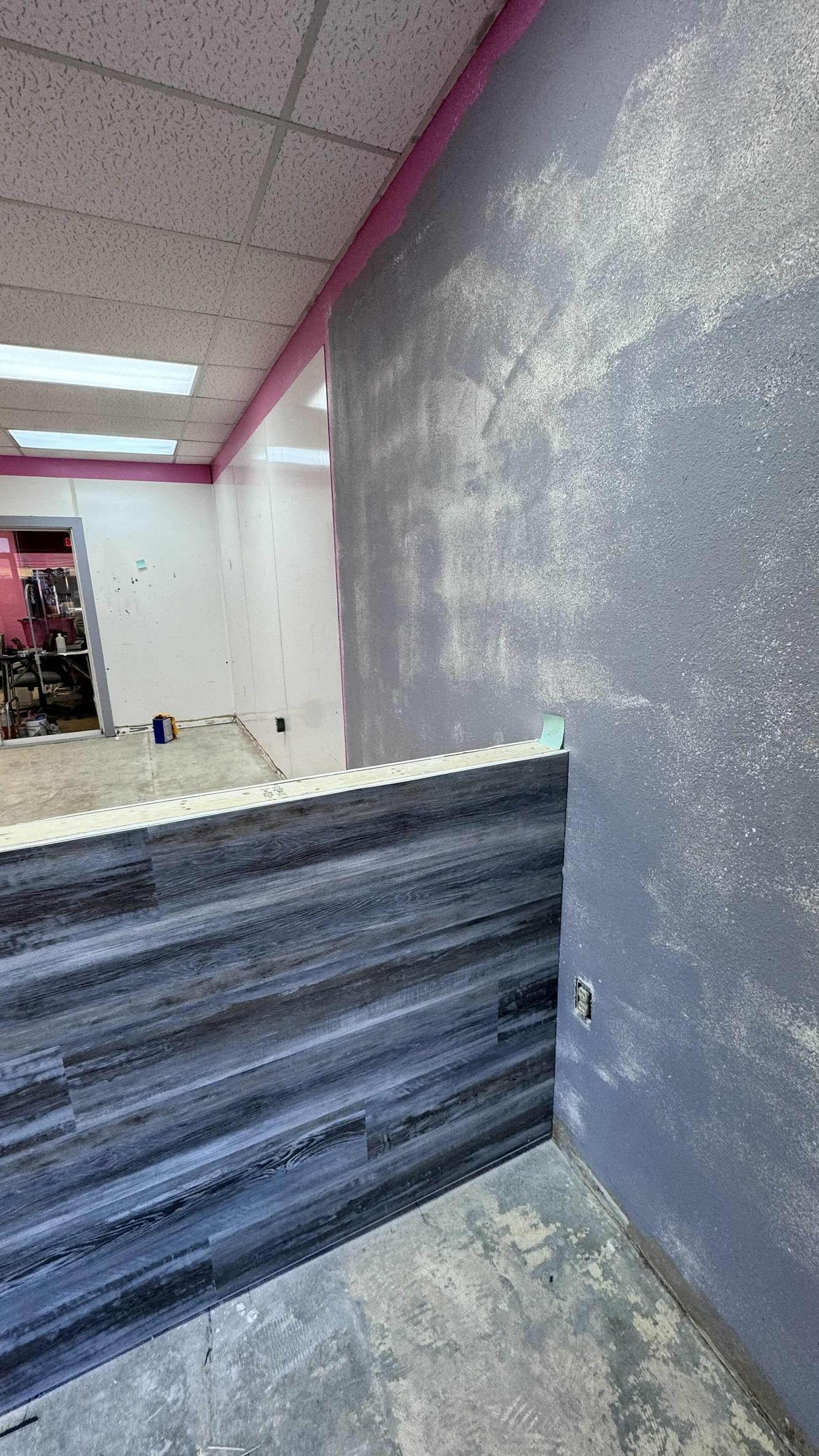 Preparing floors for Epaxy Flooring and Walls for Painting