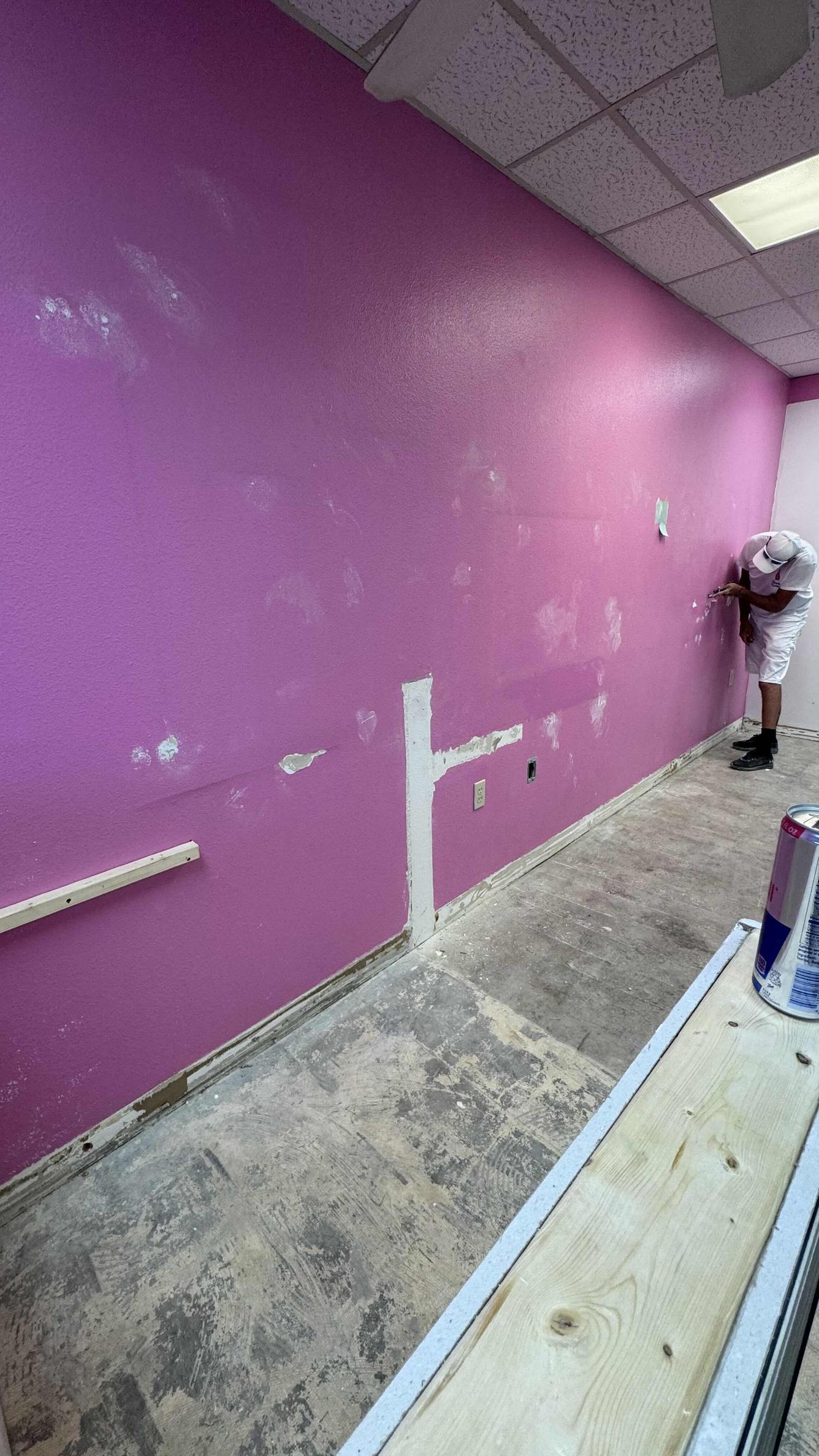 Preparing floors for Epoxy Flooring and Walls for Painting