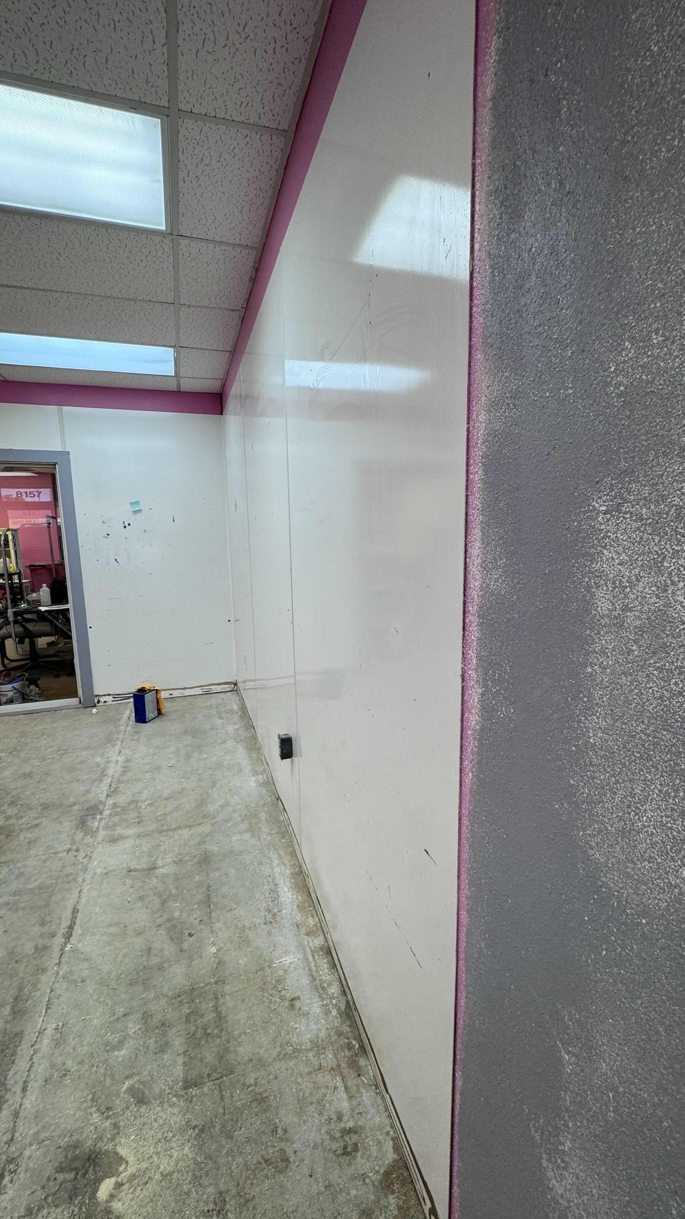 Finished painting and epoxy flooring