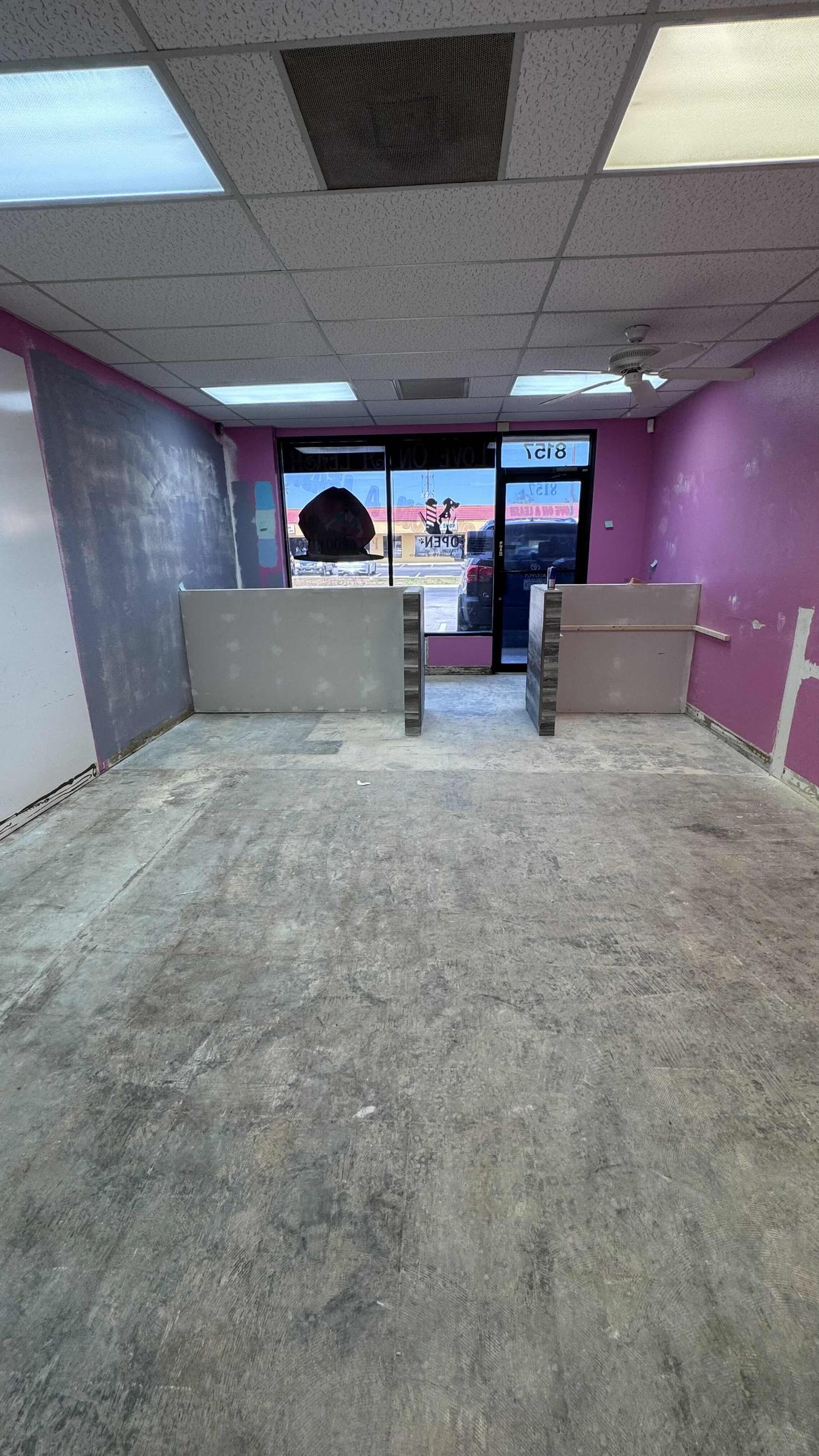 Ready for epoxy flooring and painting